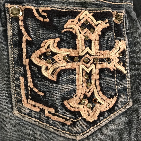 Miss Me Size 14 Girls Jeans 27 inseam - Picture 3 of 4